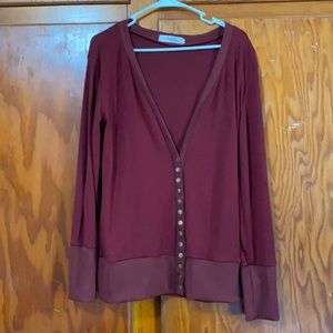 L button cardigan